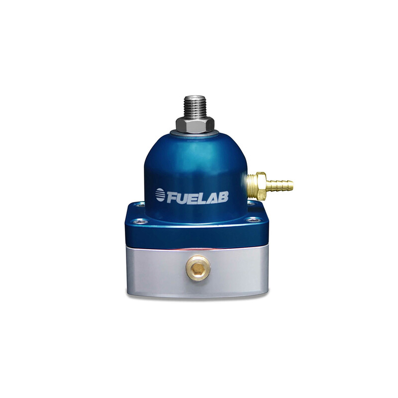 Régulateur pression essence régl. Fuelab 1.7>6.2b (2 in, 1 out) - Bleu