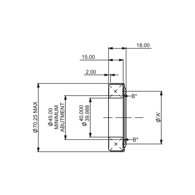 Roulement de butée embrayage hydraulique AP Racing - diamètre 40/54mm