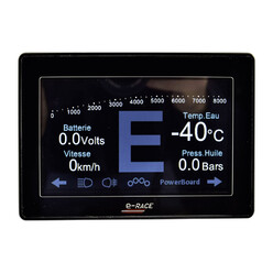 Tableau de bord Dashboard E-Race Can Display