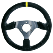 Volant BPS WRC Pro 3 branches noires plat 350mm