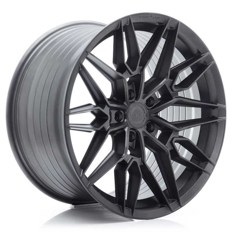 Jante Concaver CVR6 20x8.5" (5 trous - sur mesure) ET20-45, Carbone Graphite