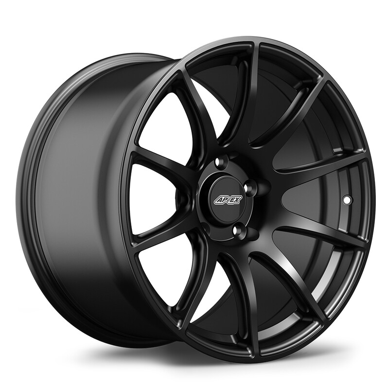 Jante Apex SM-10 18x11" 5x120 ET44, Noir Satiné
