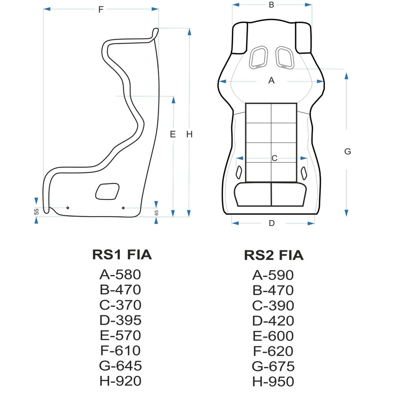 Siège Baquet BPS Racing RS2 (FIA 8855-1999)