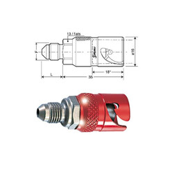 Coupleur Staubli SPH03 JIC 3/8x24 - male - passe cloison