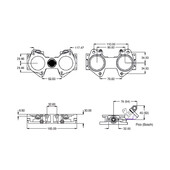 Boitiers papillons TS Weber DCOE Double corps diam 40mm (la paire)