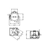 Boitier papillon type SF Simple corps diamètre 45mm