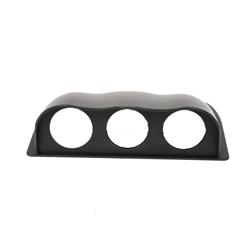 Support Triple Pour Jauges Voiture – 3 Trous 52 Mm, Universel, à Fixer Sur Tableau De Bord
