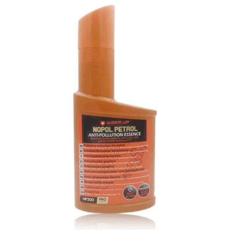 Additif Warm Up Antipollution essence spécial contrôle technique 300ml