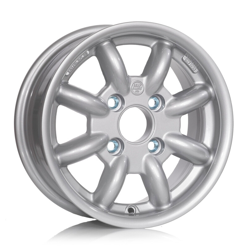Jante Compomotive ML 1357 13x5.5" 4x108 ET40, Argent (Brisca Av. - 63.5 mm)