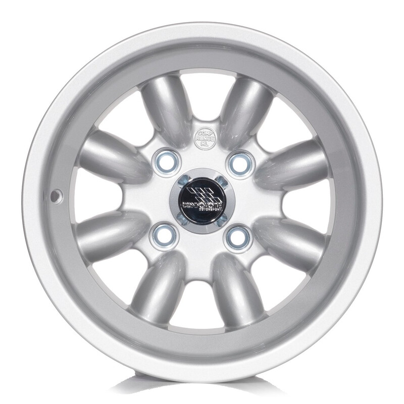 Jante Compomotive ML 1381 13x8" 4x108 ET-12, Argent (Ford - 63.5 mm)