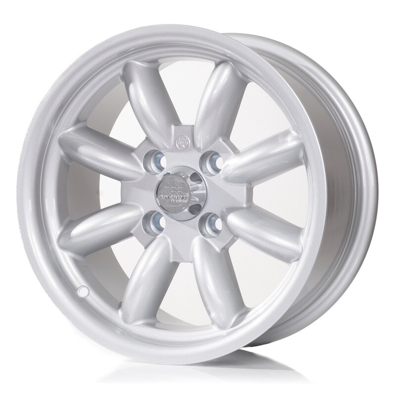 Jante Compomotive ML 1573 15x7" 4x108 ET0, Argent (Ford Groupe 4 - 63/78 mm)