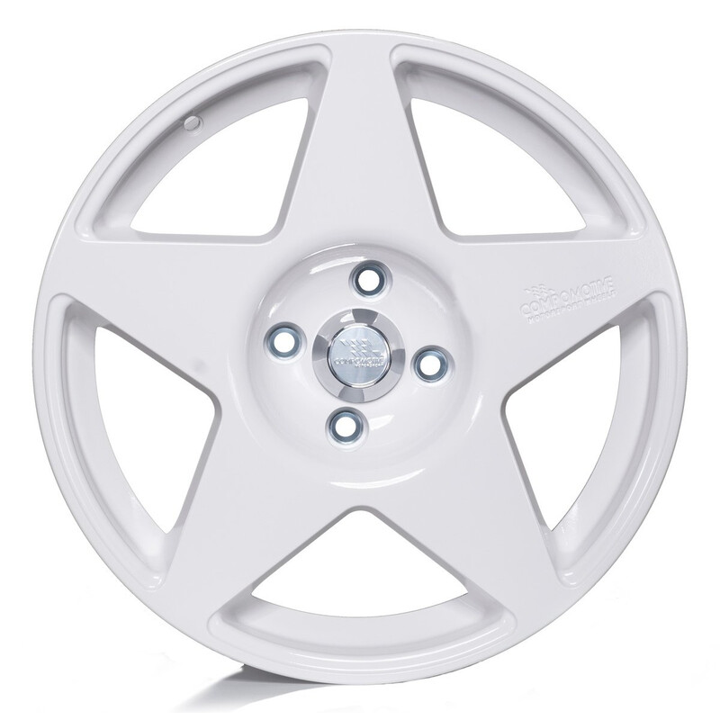Jante Compomotive MO 1773 17x7" 4x100 ET35, Blanc (Opel/VW/Mini/Nissan - 73 mm)
