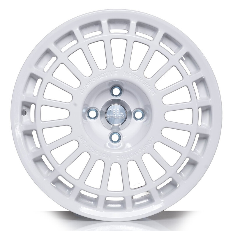 Jante Compomotive TH2 1671 16x7" 4x100 ET35, Blanc (Opel/VW/Nissan/Honda - 73 mm)