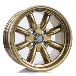 Jante Compomotive ML 1372 13x7" 4x108 ET0, Doré (Ford Groupe 4 - 63/78 mm)