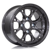 Jante Compomotive CXR 1363 13x6" 4x108 ET24, Gris Métallisé (Caterham Av. - 63.5 mm)