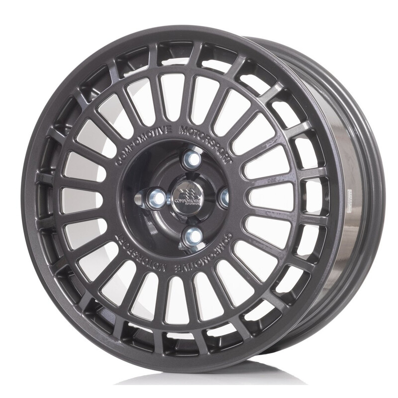 Jante Compomotive TH2 1671 16x7" 4x100 ET35, Gris Métallisé (Opel/VW/Nissan/Honda - 73 mm)