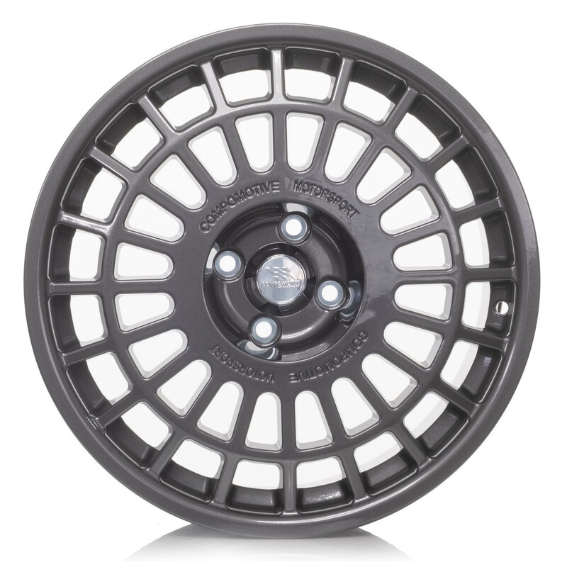 Jante Compomotive TH2 1781 17x8" 5x100 ET35, Gris Métallisé (VW/Subaru/Toyota - 73 mm)