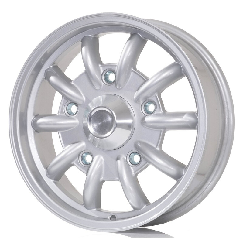 Jante Compomotive HSP 1551 15x5" 5x170 ET32, Argent (Saab 96)