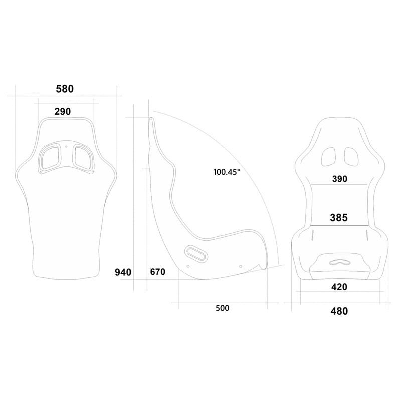 Siège Baquet Atech Target XL (FIA)