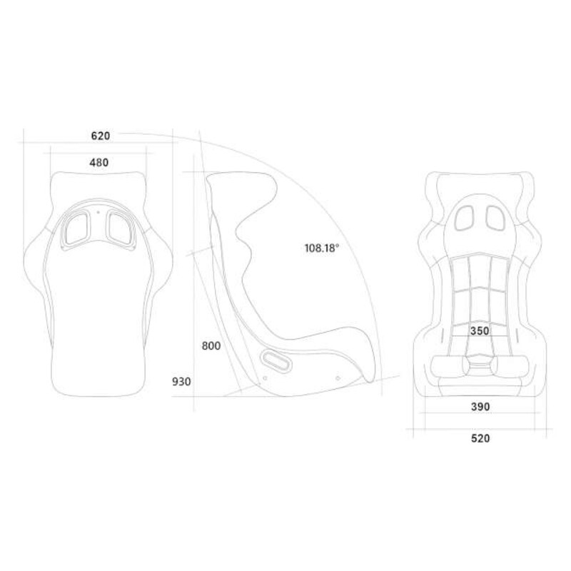 Siège Baquet Atech North (FIA)