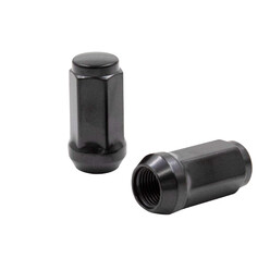 Ecrou Conique 12x1.5 60° L40mm 19g Clé 17mm Aluminium Noir Fermé