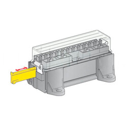 Boite à fusibles connexion par dessous - 16 fusibles