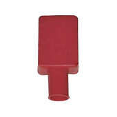 Capot de protection cosse de batterie à collier à fût - coloris rouge