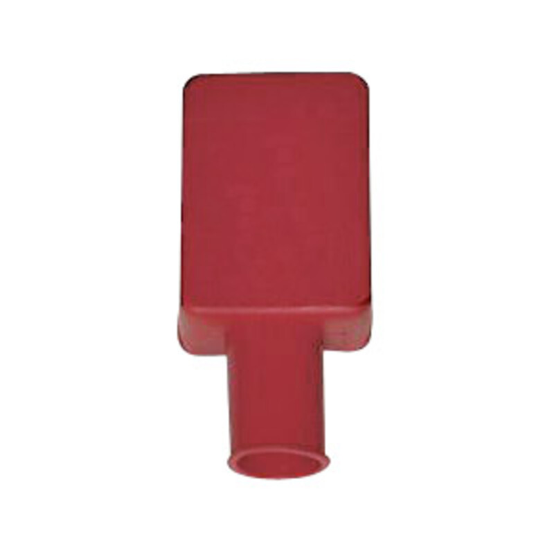 Capot de protection cosse de batterie à collier à fût - coloris rouge