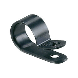 Colliers de fixation (pontet rond) plastique diamètre 12mm 100 pcs