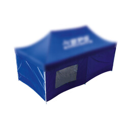 Pack Parois de Tonnelle BPS 3x6 m, Bleus, avec Fenêtre