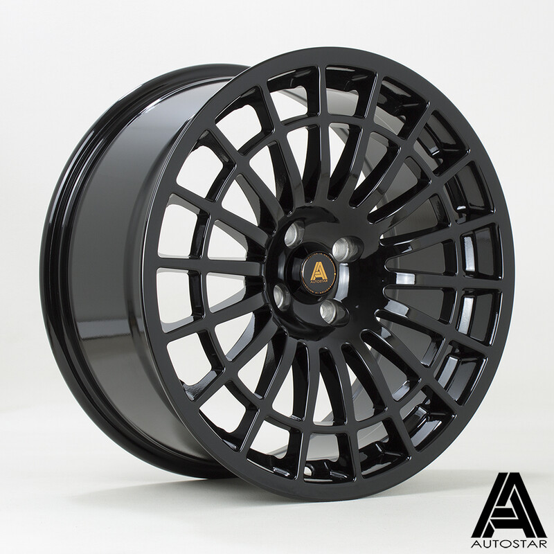 Jante Autostar 500+ 17x8" 4x98 ET30, Noir Brillant