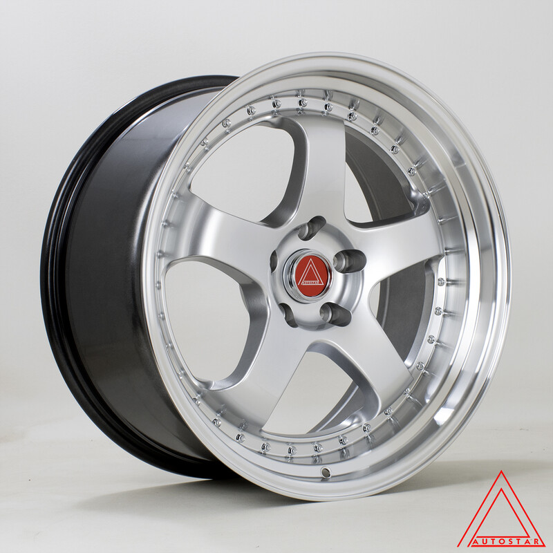 Jante Autostar GT5R 19x9.5" 5x114.3 ET22, Gris Argenté / Poli