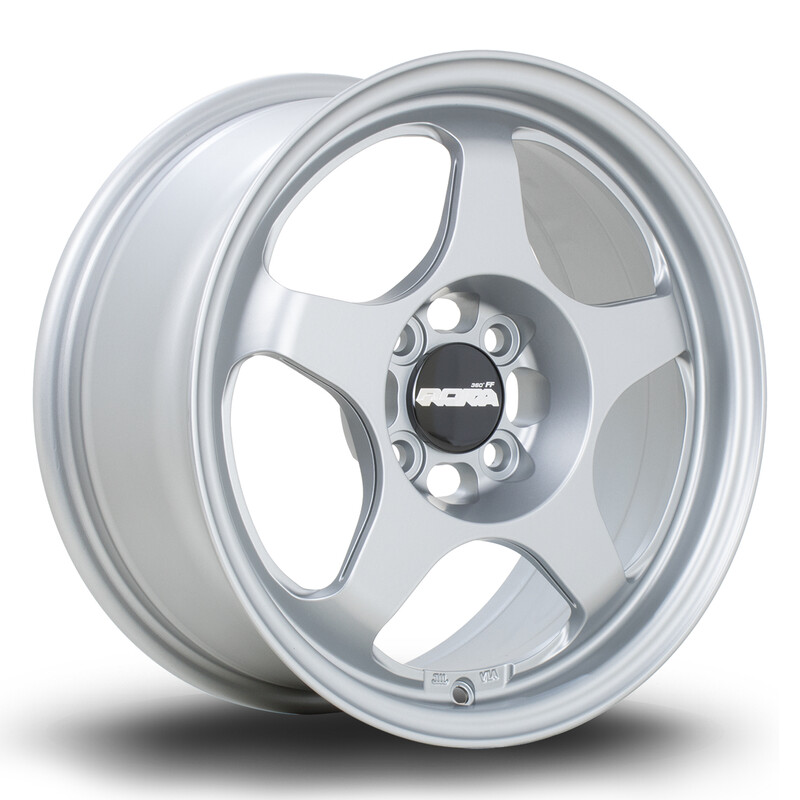 Jante Rota Slipstream 15x7" 4x100 ET35, Gris Argenté