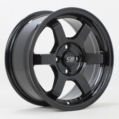 Jante Rota Grid 15x7" 4x100 ET40, Noir Brillant