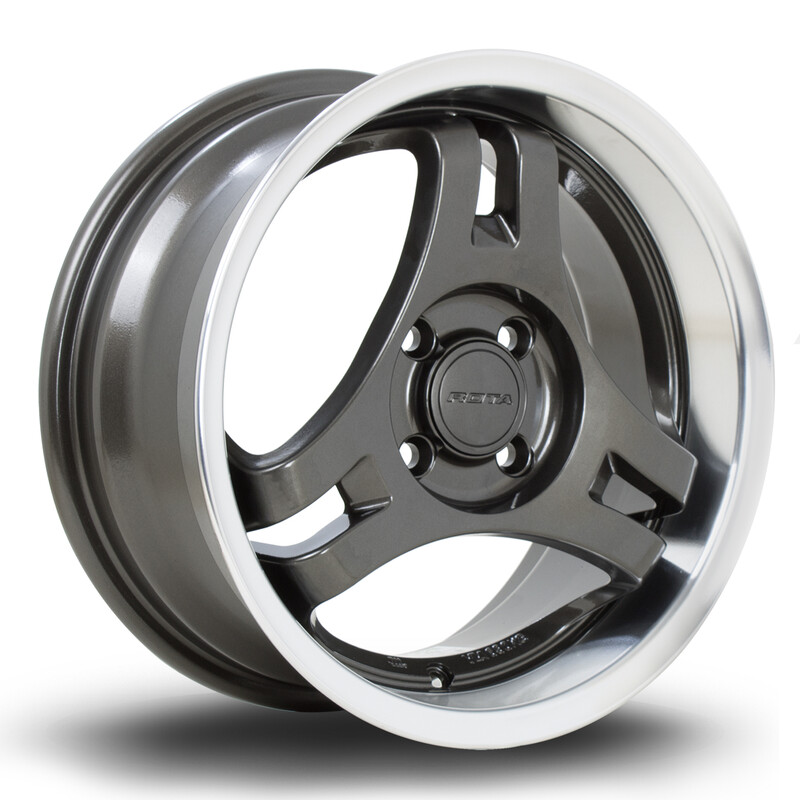 Jante Rota HM3 15x7" 4x100 ET40, Gunmetal