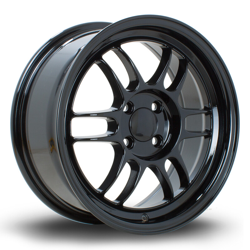 Jante Rota TFS3 16x7" 4x100 ET38, Noir Brillant