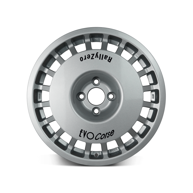 Jante Evo Corse RallyZero 17x8" 4x108 ET26, Gris Argenté (Ford Sierra / Escort)