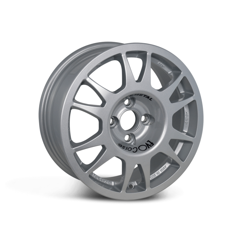 Jante Evo Corse SanremoCorse 15x7" 5x114.3 ET28, Gris Argenté (Mitsubishi Lancer Evo)