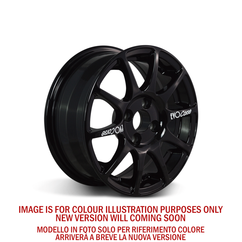 Jante Evo Corse Sport 14x6" 4x110 ET16, Noir Brillant