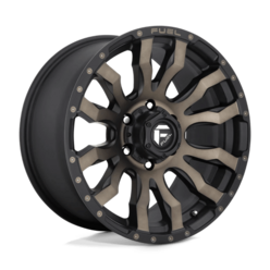 Jante Fuel D674 Blitz 20.0x10" 5x139.7 ET-18, Noir Mat Double Teinte