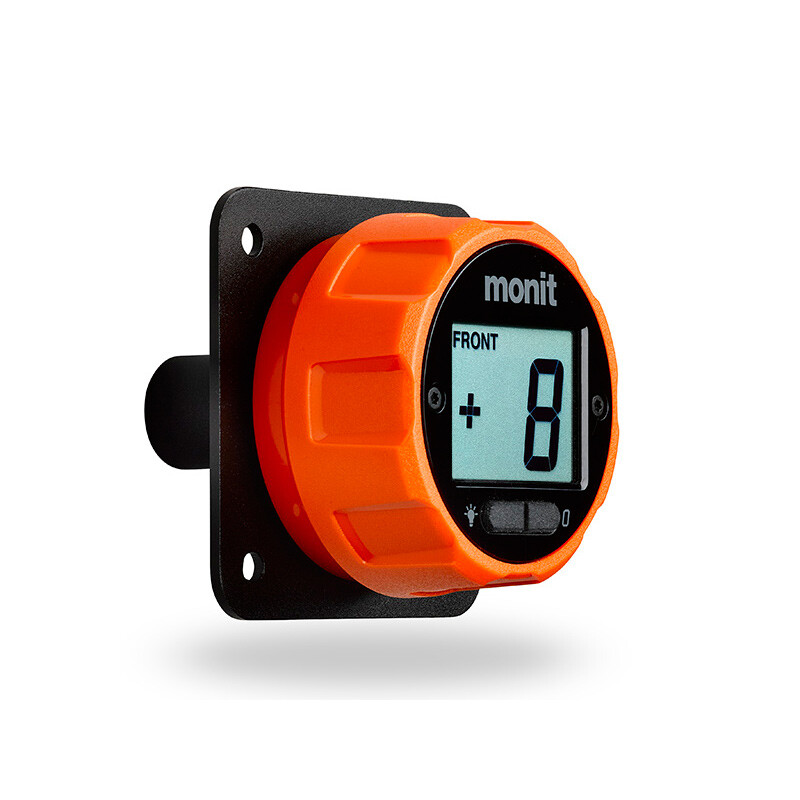 Répartiteur de freinage digital Monit Brake Dial- Fixation passe cloison - Orange
