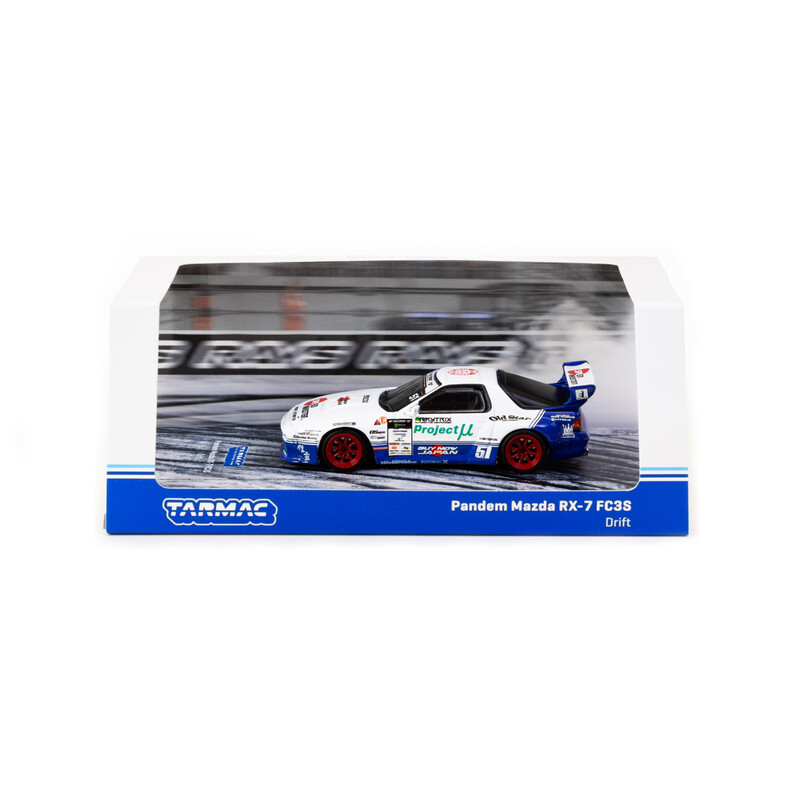 Tarmac Works 1/64 - Pandem Mazda RX-7 FC3S | D1GP Drift