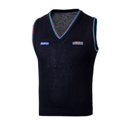 Gilet en Coton Sparco Martini Racing Bleu Marine