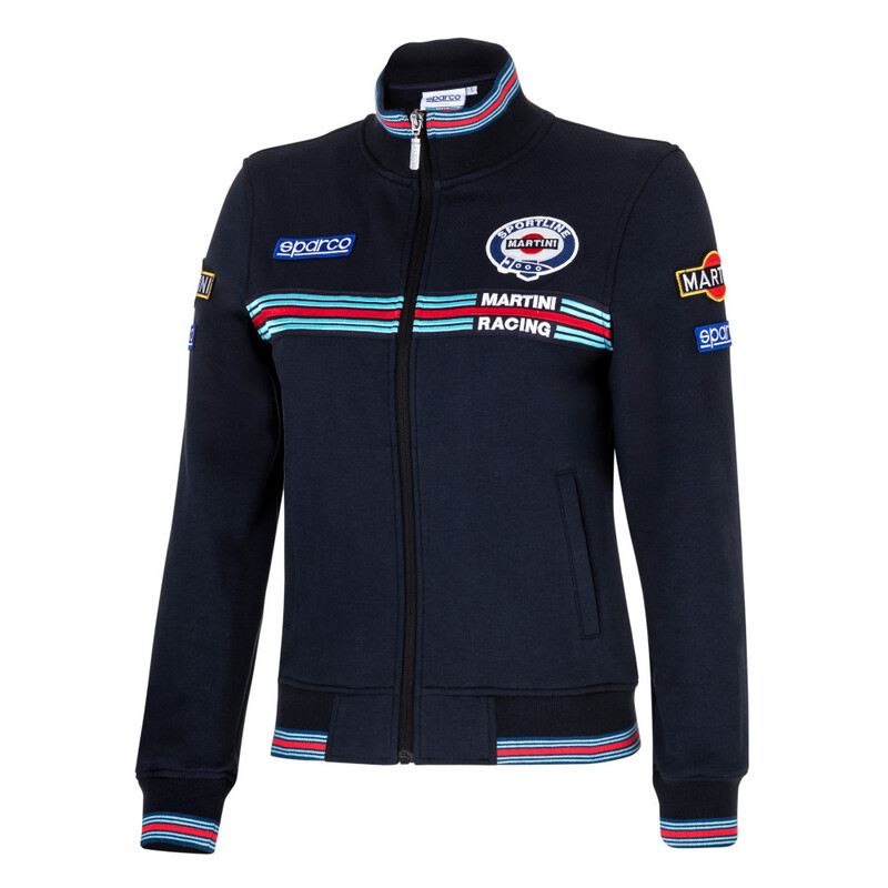 Sweat Zippé Sparco Martini Racing Femme Bleu