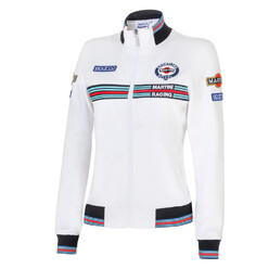 Sweat Zippé Sparco Martini Racing Femme Blanc