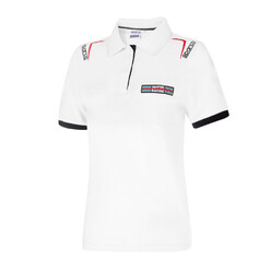 Polo Sparco Martini Racing Replica Femme Blanc