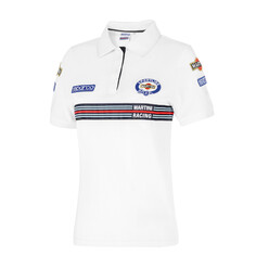 Polo Sparco Martini Racing Replica Femme Blanc