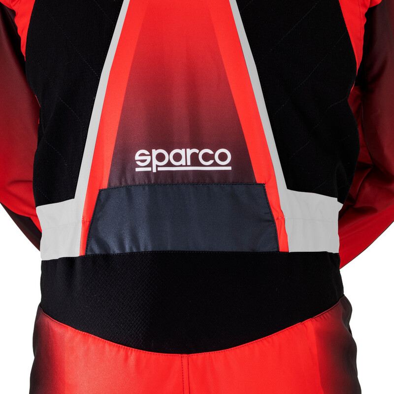 Combinaison Karting Sparco Prime K Noire & Rouge (FIA 8877-2022)