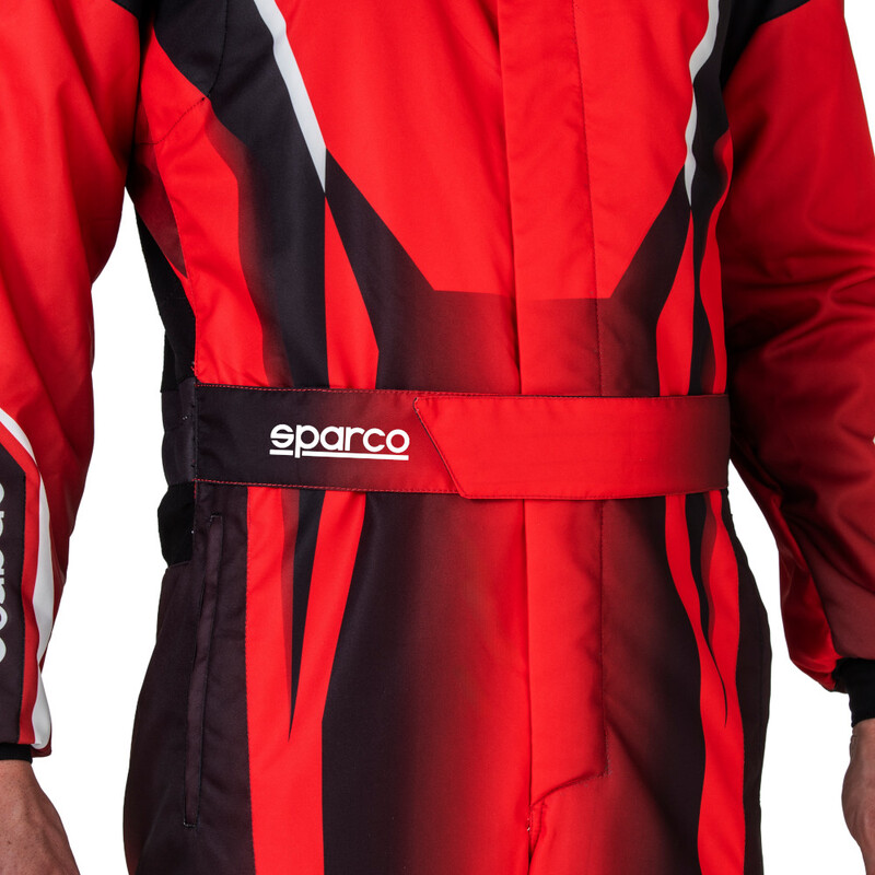 Combinaison Karting Sparco Prime K Noire & Rouge (FIA 8877-2022)