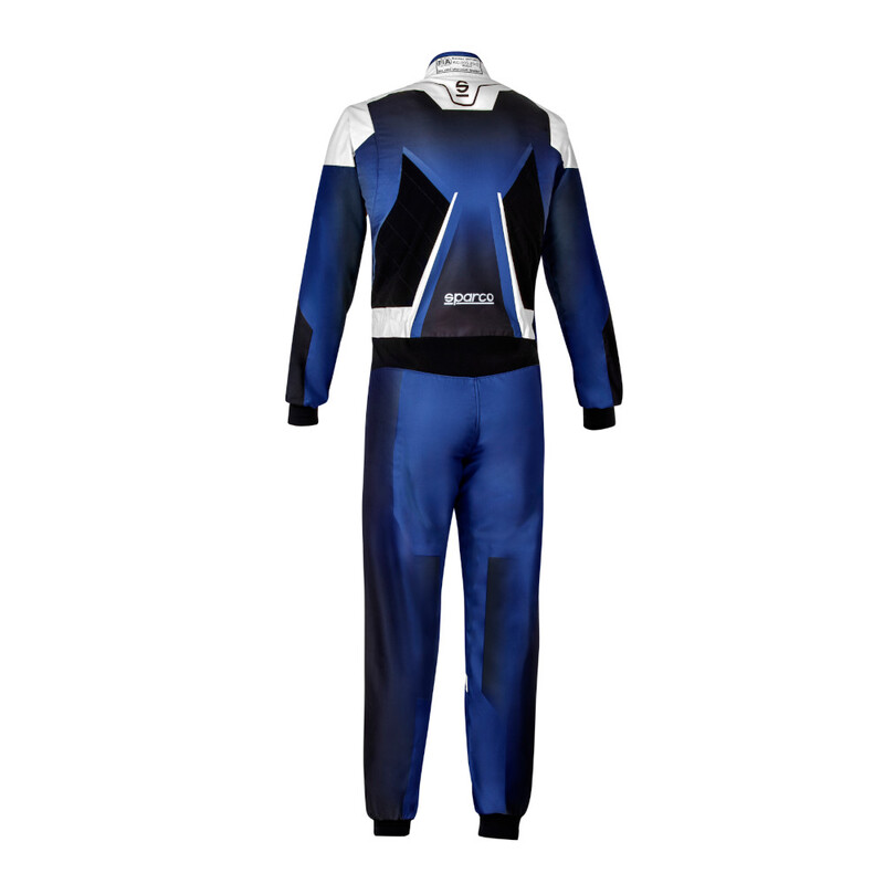 Combinaison Karting Sparco Prime K Enfant Bleue & Blanche (FIA 8877-2022)